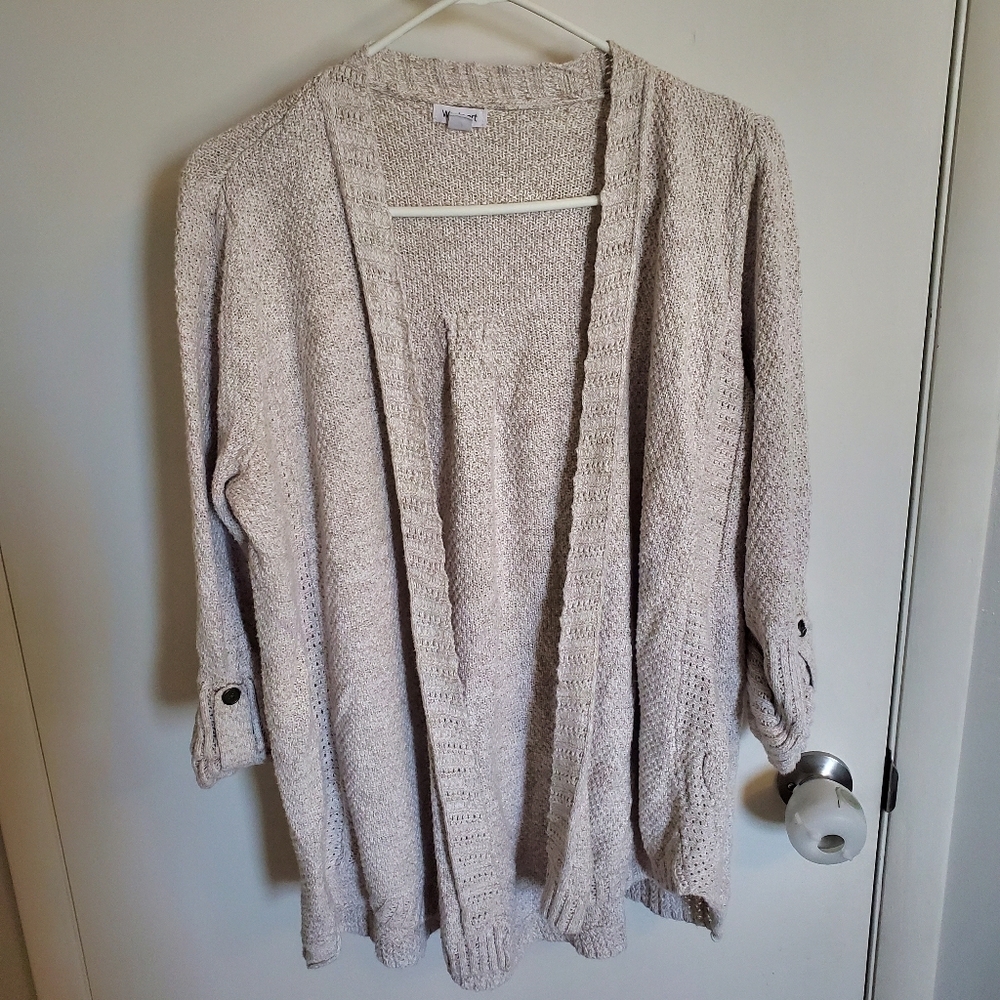 Oatmeal Cream Knit Cardigan